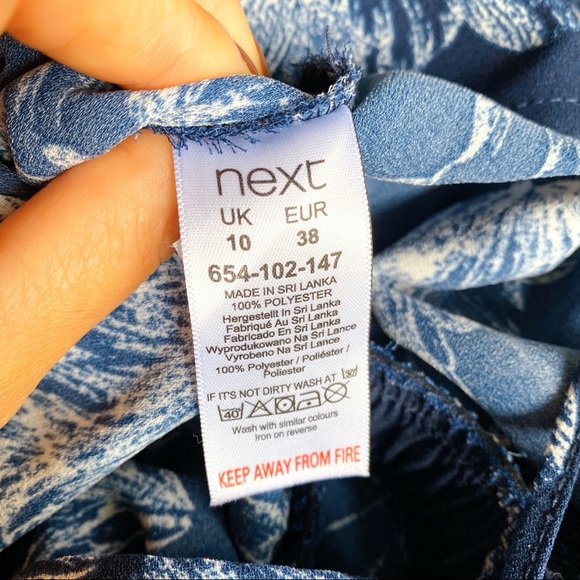π NEXT DARK BLUE WHITE FLORAL JUMPSUIT! - Picture 11 of 14